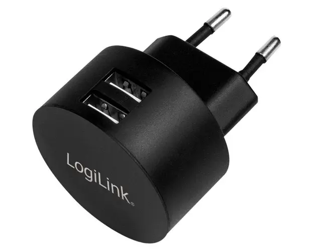 Alimentator universal, 2 x USB-A, maxim 2.1A, 10.5W, negru