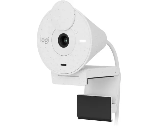 Camera web Logitech Brio 300, Full HD 1080p, RightLight 2, 70 FoV, USB-C, Privacy - Off White
