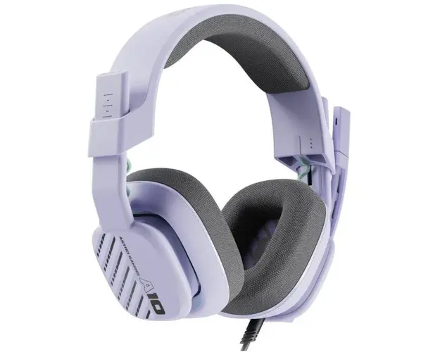 Casti gaming cu fir Logitech A10, Microfon, Multiplatforma, Lilac