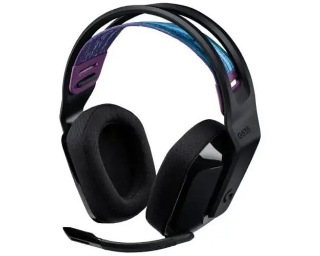 Casti gaming Logitech G535 Lightspeed, Wireless, Negru