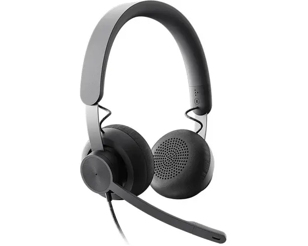 Casti Logitech Zone Wired, microfon cu noise-cancelling, certificate Microsoft Teams, USB