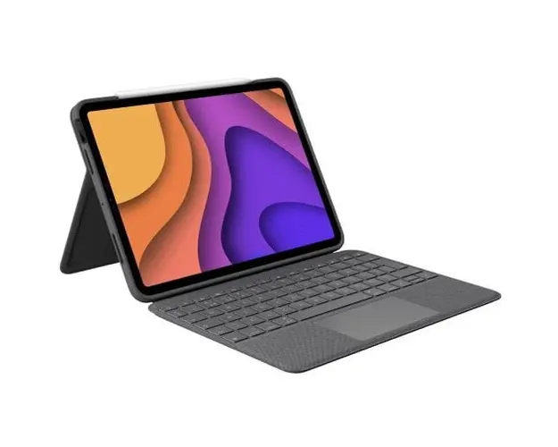 Husa cu tastatura Logitech Folio Touch 920‑009751 pentru iPad Pro 11 Gen 1/2 Gri