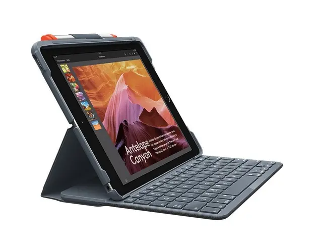 Husa cu tastatura Logitech Slim Folio 920-009480 pentru iPad 10.2 gen7 Negru