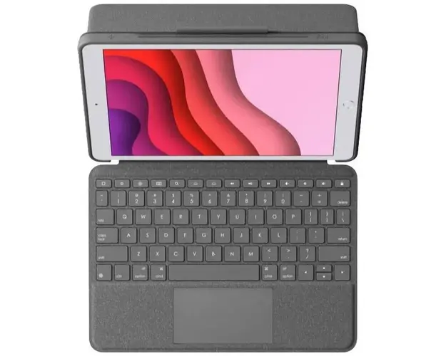 Husa Logitech Combo Touch cu tastatura si trackpad detasabile pentru iPad 7,8,9, iPad Air 3 si iPad Pro 10,5, UK, Grafit