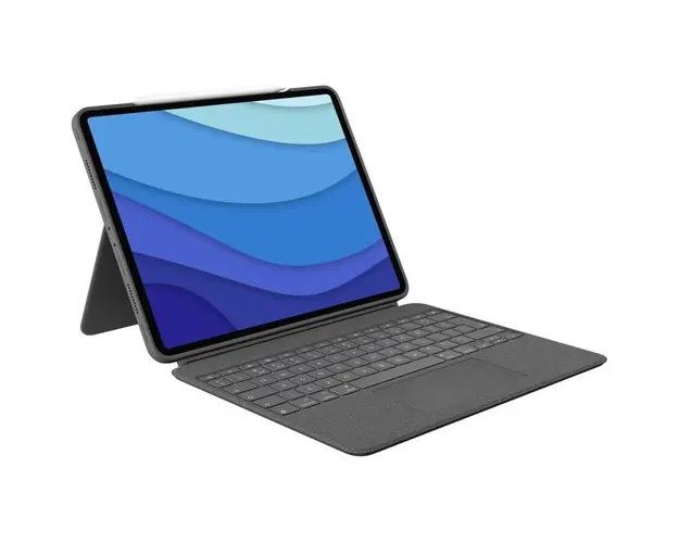 Logitech Husa protectie Folio Touch 920-010214 Oxford Grey pentru iPad Pro 12.9 (5th gen)