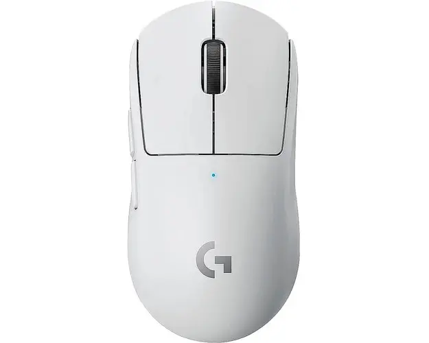 Mouse gaming wireless Logitech Pro X Superlight, ultrausor 63g, senzor LightSpeed Hero 25K DPI, Alb