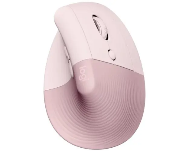 Mouse Logitech Lift Vertical Ergonomic, Rose / Dark Rose