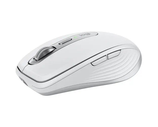 Mouse wireless Logitech MX Anywhere 3S, 2.4GHz&amp;Bluetooth, Silent, Scroll MagSpeed, Multidevice, USB-C, Pale Grey