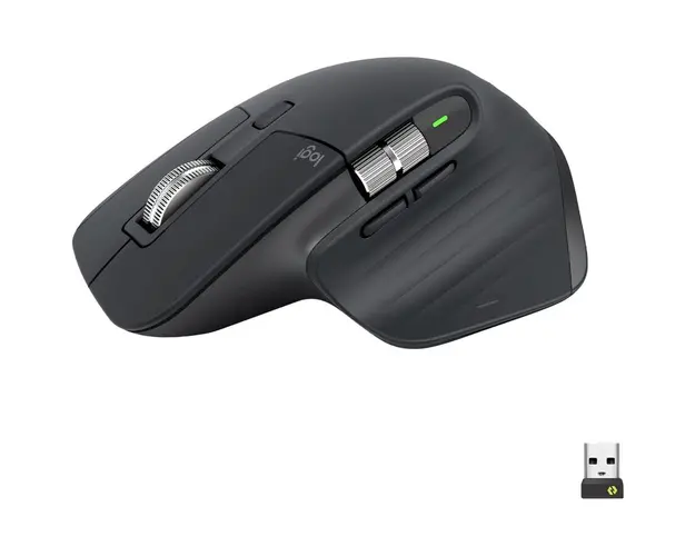 Mouse Wireless LOGITECH MX Master 3S Performance, 8000 dpi, Silent, USB, BT, Graphite