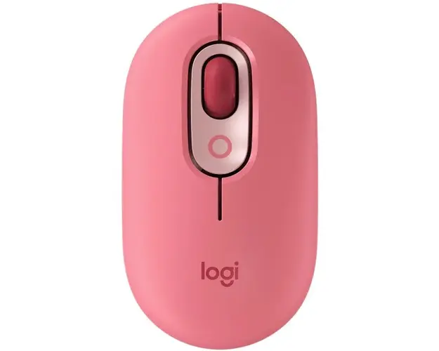Mouse wireless Logitech Pop Heartbreaker, Ambidextru, Rosu