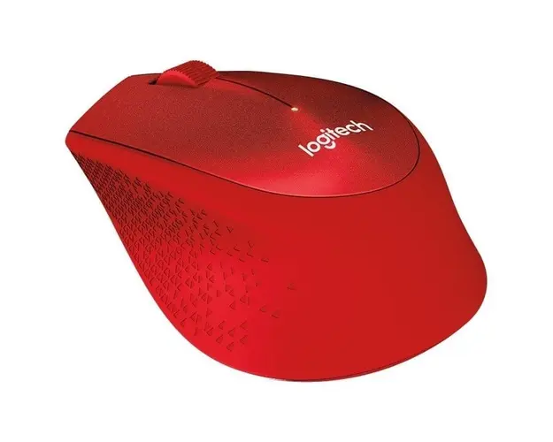 Mouse Wireless M330 SILENT PLUS, red