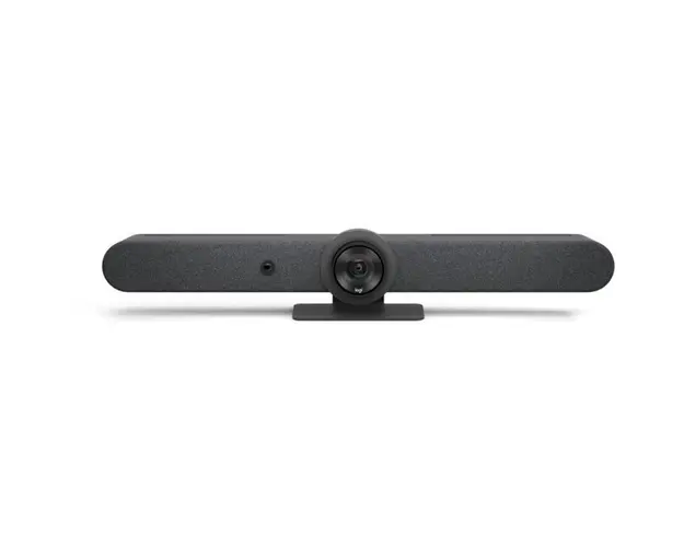 Sistem videoconferinta Logitech Rally Bar, Ultra-HD 4K, zoom optic 5x, microfoane beamforming, certificata Zoom &amp; Microsoft Teams, Graphite