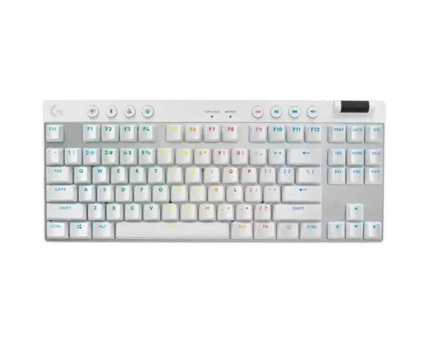 Tastatura Gaming Logitech G PRO X TKL Lightspeed, Alb