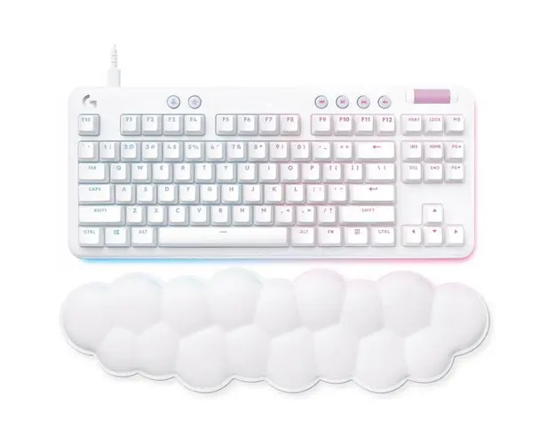 Tastatura mecanica gaming Logitech G713, Iluminare RGB, layout US INT&#039;L, Alb