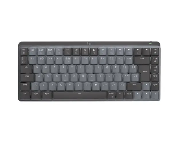 Tastatura Wireless Logitech MX Mechanical Perfomance Mini, Iluminata, Silentioasa, USB, BT, US INT, Negru