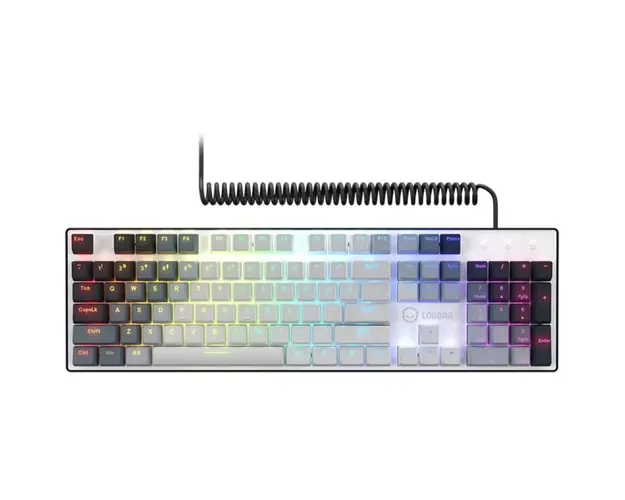 Tastatura Gaming LORGAR Azar 514 White RGB Linear Dream Switch Mecanica