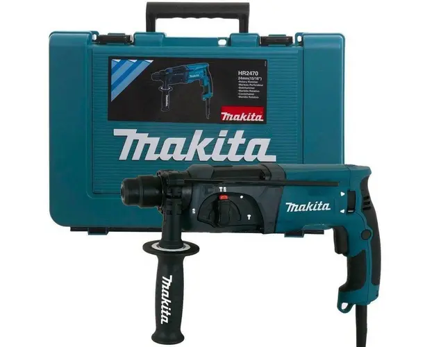 Ciocan rotopercutor Makita HR2470, 780W, 2.4J, 1100rpm, mandrina SDS-Plus