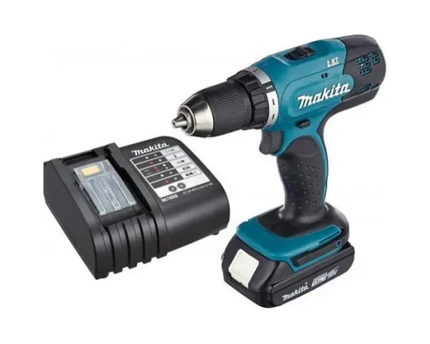 Masina de gaurit si insurubat (bormasina) pe acumulator Makita DDF453SYX5, 18 V, 42 Nm, 1300 RPM, 13/36 mm diametru gaurire, mandrina rapida, 1 acumulator Li-Ion 1.5 Ah, incarcator