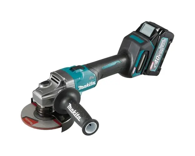 Polizor unghiular pe acumulator Makita GA008GM201, 40 V, 125 mm diametru disc, 8500 RPM, 2 acumulatori, incarcator