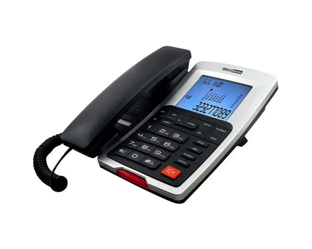 Telefon cu fir Maxcom KXT709, Graphite Silver