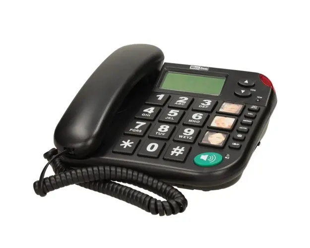 Telefon fix cu fir MaxCom KXT480, Black