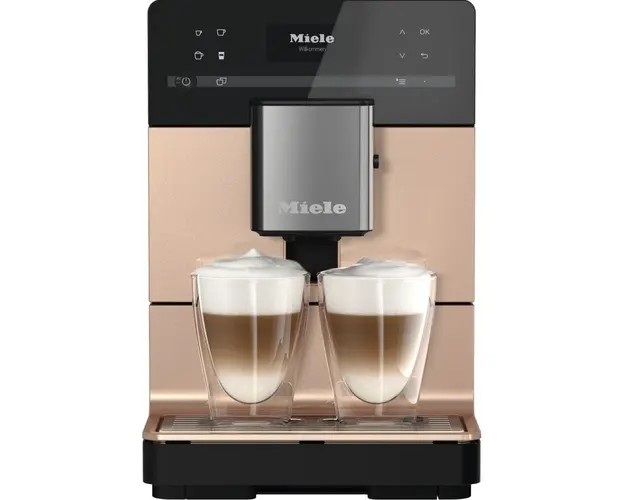 Espressor automat Miele CM 5510 Silence PearlFinish, 15 bar, 1.3 L, OneTouch for Two, AromaticSystem, Profiluri utilizator, Crem