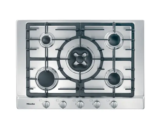 Plita incorporabila gaz KM 2034 G, latime 75cm, gratare fonta, inox