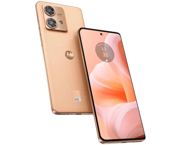 Telefon mobil Edge 40 Neo, Dual SIM, 256GB, 12GB RAM, 5G, Peach Fuzz