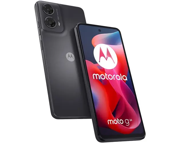 Telefon mobil Motorola Moto g24, Dual SIM, 4GB RAM, 128GB, Matte Charcoal