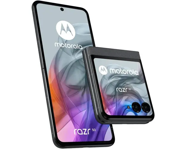 Telefon mobil Motorola Razr 50, Dual SIM, 8GB RAM, 256GB, 5G, Koala Grey