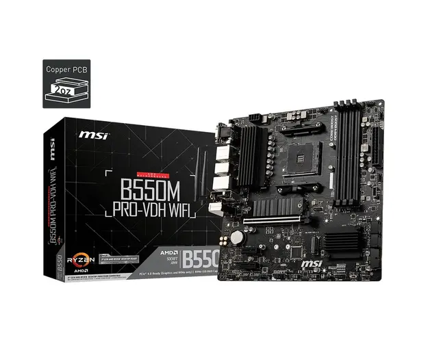 Placa de baza B550M PRO-VDH WIFI, Socket AM4