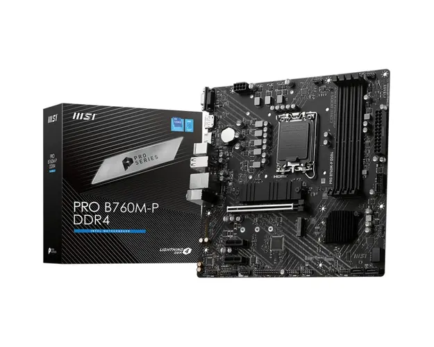 Placa de baza PRO B760M-P DDR4, LGA1700