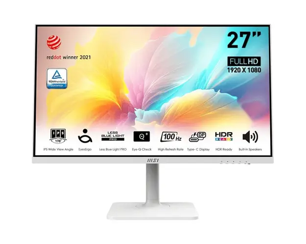 Monitor LED MSI Modern MD2712PW 27 inch FHD IPS 1 ms 100 Hz USB-C HDR