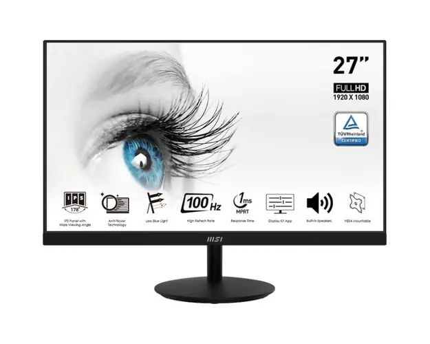 Monitor LED MSI Pro MP271A 27 inch FHD IPS 1 ms 100 Hz