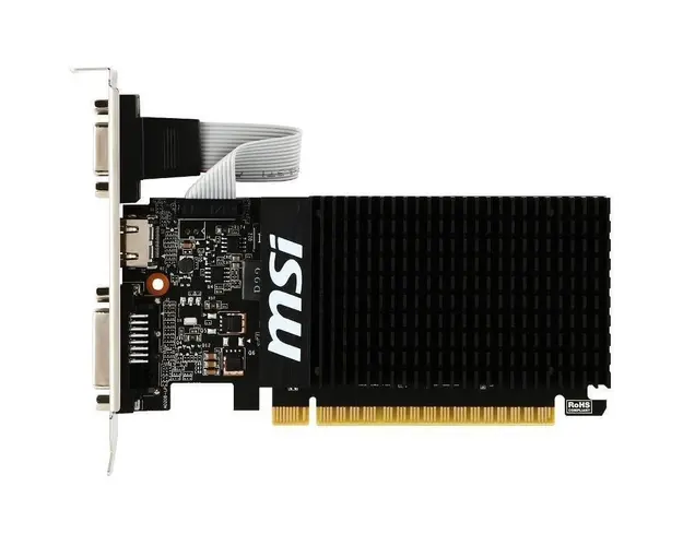 Placa video MSI GeForce GT 710 Silent 2GB DDR3 64-bit Low Profile