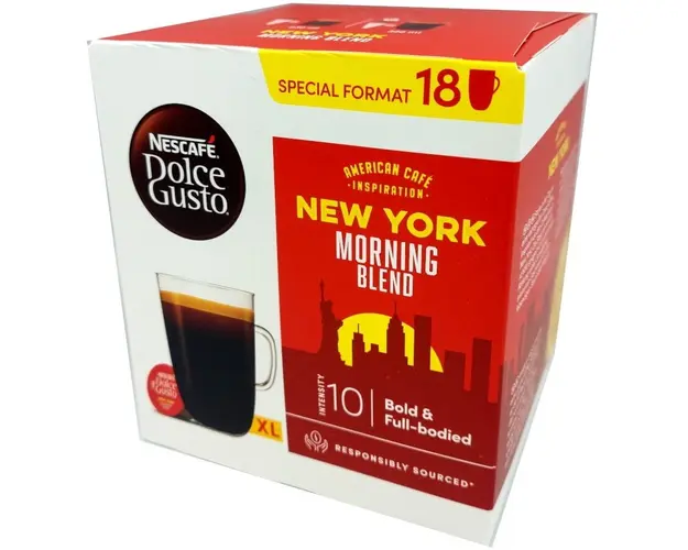 Capsules Nescafe Dolce Gusto New York Morning Blend, 18 Capsules , 18 drinks, 149 g