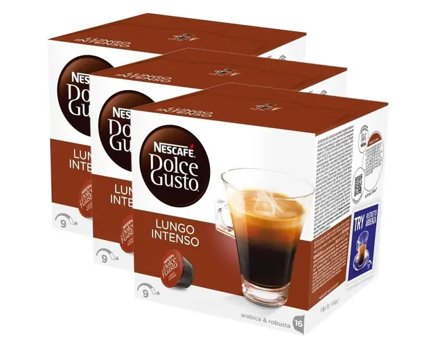 Set 3 x Capsule Nescafé Dolce Gusto Caffe Lungo Intenso, 48 capsule, 432g