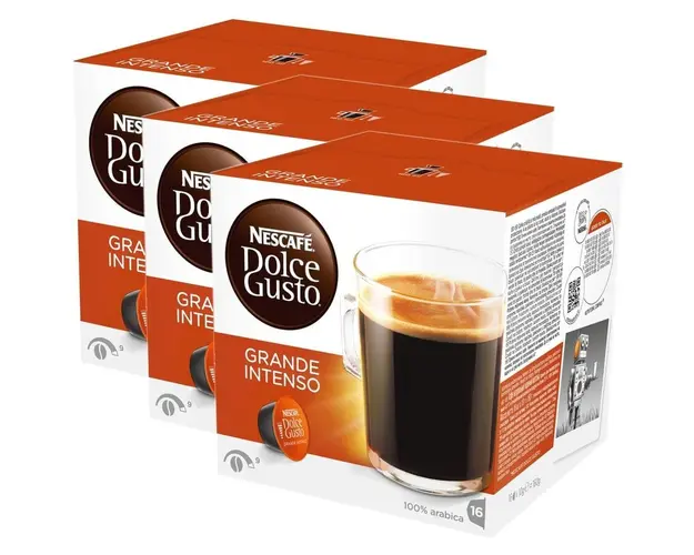 Set 3 x Capsule Nescafé Dolce Gusto Grand Intenso, 48 capsule, 398.4g