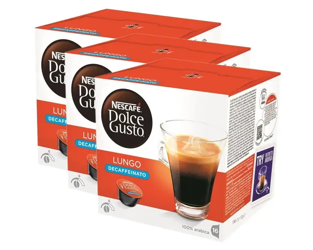 Set 3 x Capsule Nescafé Dolce Gusto Lungo Decaff, 48 capsule, 336g