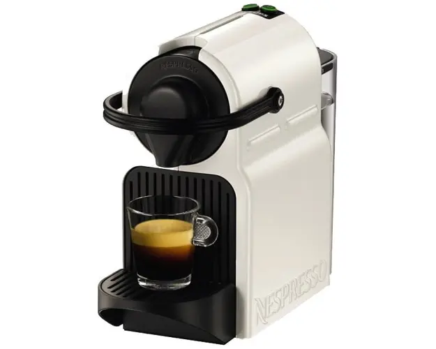 Aparat de cafea capsule, Krups Nespresso Inissia XN1001, Plastic, 1260W, 0,8 l, 19 bari, Alb