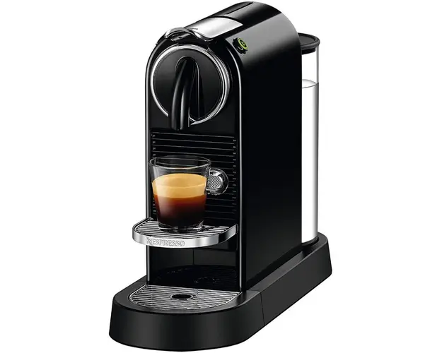 Espressor Nespresso CitiZ Black D112-EU-BK-NE, 19 bari, 1260 W, 1 l, Negru + 14 capsule cadou