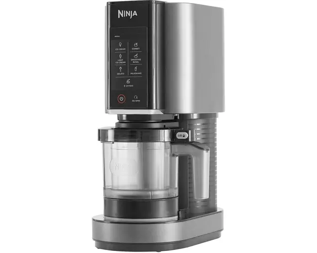 Aparat de preparat inghetata NINJA NC300EU, Inghetata, Gelato, Milkshake, Sorbet, Smoothie, 7 programe, Negru/ Argintiu