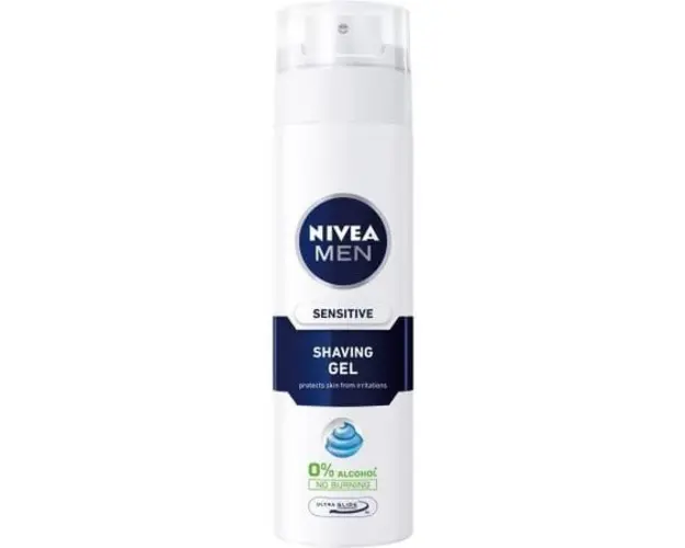 Gel de ras Nivea Men, Ten sensibil, 200ml
