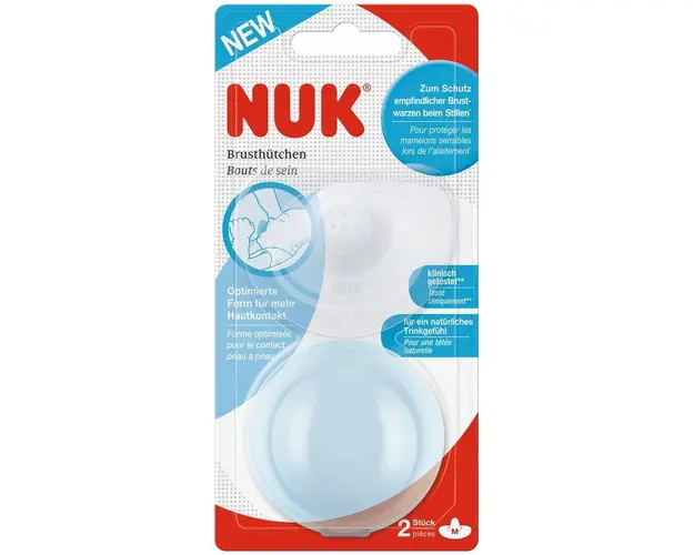 Aparatori pentru san, NUK, SILICON, marimea M , 2 buc