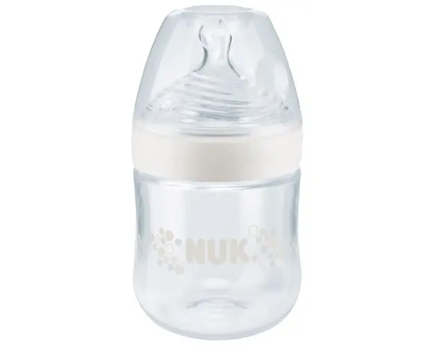 Biberon PP Nuk Nature Sense 150 ml, 0-6 luni, tetina silicon marime 1S
