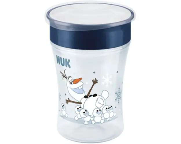 Cana NUK Magic 230 ml, 8 luni+, Disney Frozen, anticurgere, fara BPA, Olaf
