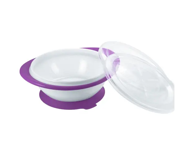 Nuk Bol Mancare Cu 2 Capace Pentru incalzire si Transport, Mov