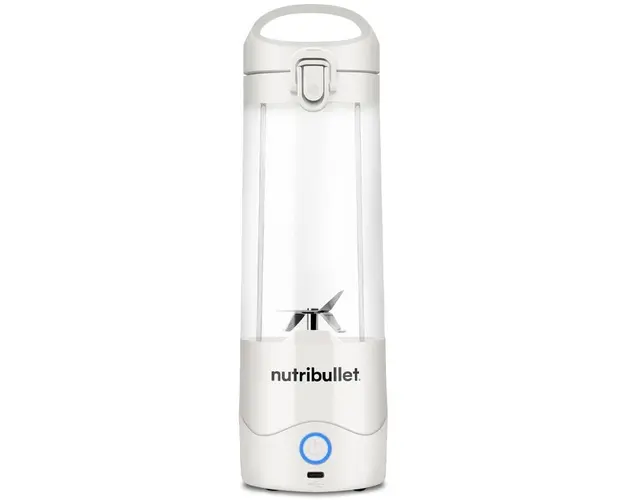 Blender portabil Nutribullet® 0C22300093, capacitate 475 ml, 15 utilizari per incarcare, USB-C, alb