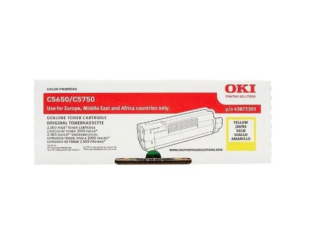 OKI 43872305 TONER C5650/C5750 2K YEL