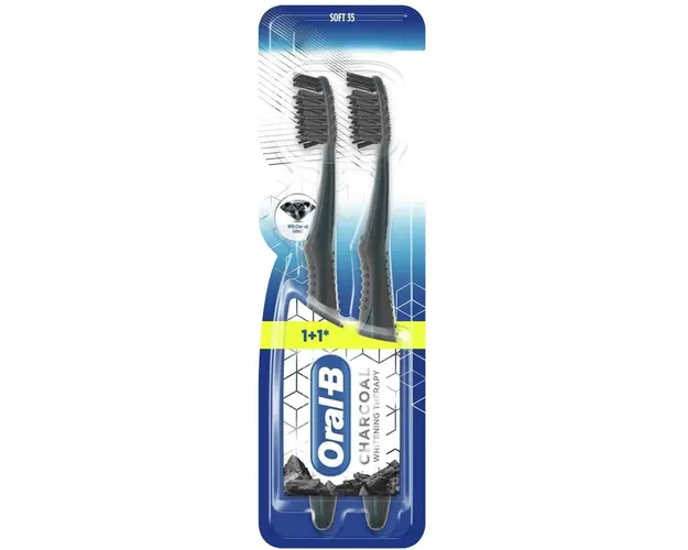 Periuta de dinti Oral-B Whitening Therapy Charcoal 2 buc